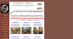 Desktop Screenshot of exkluzivbutor.hu